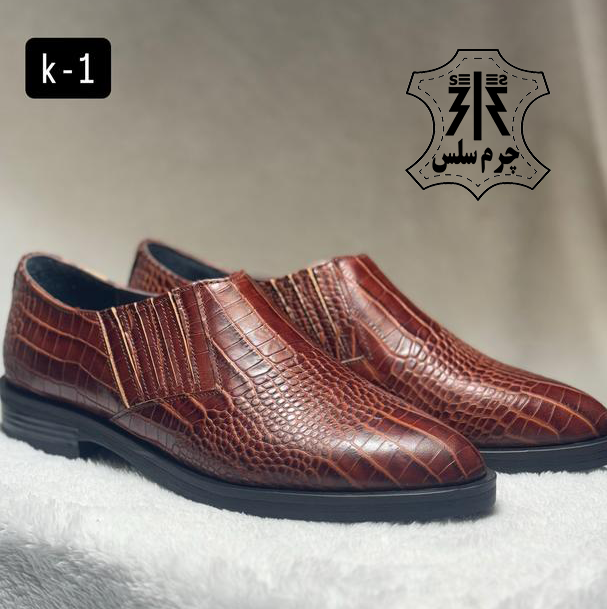 کفش زنانه سلس مدل K1  پاخور طبی و استاندارد با رویه چرم گافی کوروکو درجه یک